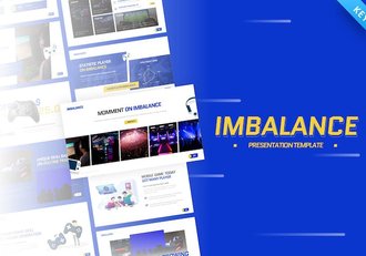 电子竞技游戏手柄keynote模板 - 顶尖PPT