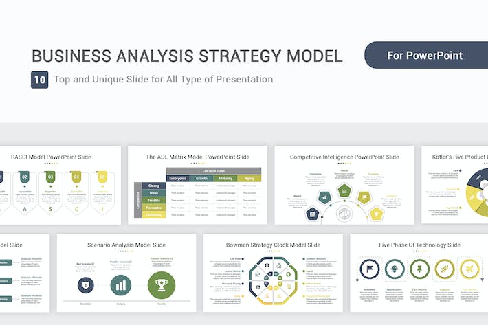 专业业务分析战略模型PPT模板 - 顶尖PPT