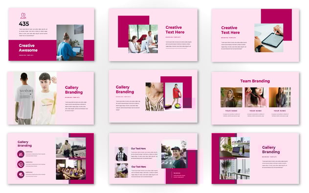 欧美风格品牌宣传展示keynote模板 - 顶尖PPT