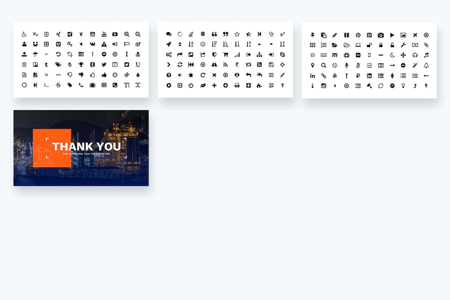 蓝色工业工厂企业介绍PPT模板 - 顶尖PPT