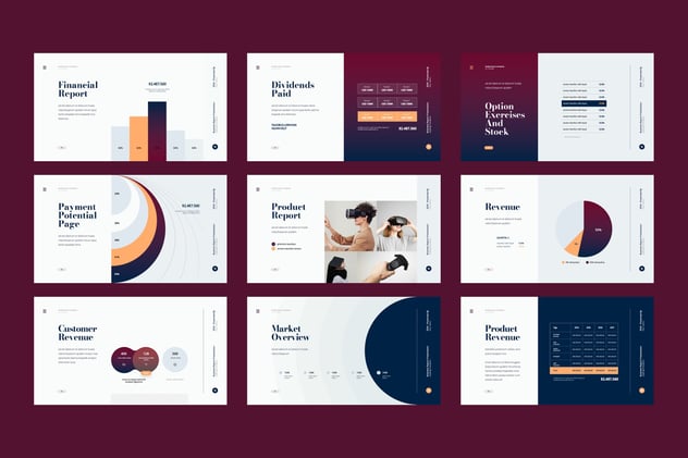 简约商业报告市场分析PPT模板 - 顶尖PPT