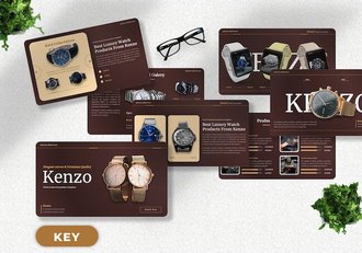 手表产品展示推介销售Keynote模板 - 顶尖PPT