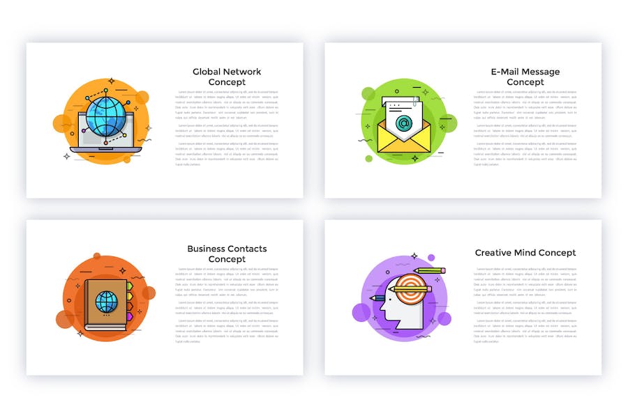 创意动画概念设计展示PPT模板 - 顶尖PPT