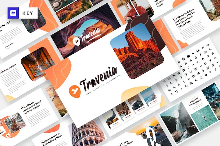 游线路介绍推荐服务优势行程安排keynote模板 - 顶尖PPT