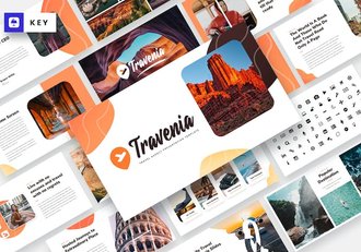 游线路介绍推荐服务优势行程安排keynote模板 - 顶尖PPT