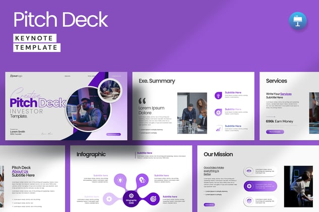 融资计划创业公司展示业模式团队实力keynote模板 - 顶尖PPT