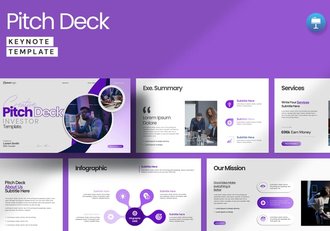 融资计划创业公司展示业模式团队实力keynote模板 - 顶尖PPT