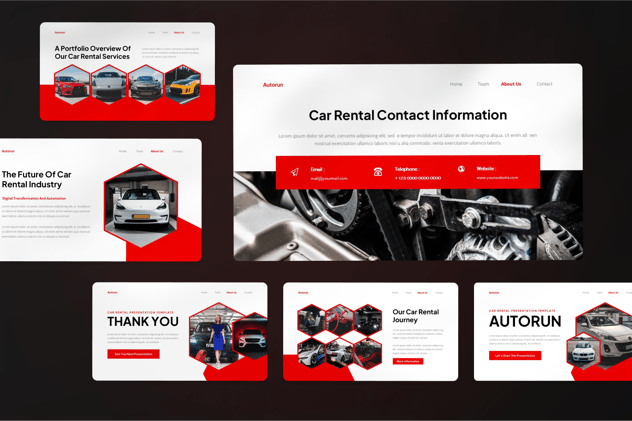 汽车租赁keynote模板 - 顶尖PPT