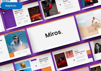 高端商务风格主题演讲展示Keynote模板 - 顶尖PPT