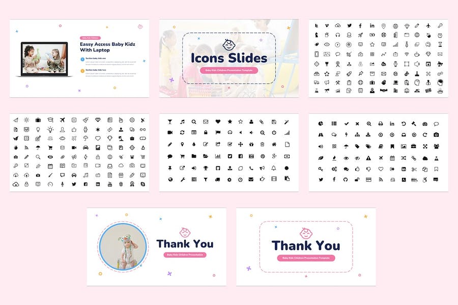 儿童教育课程培训设计PPT模板 - 顶尖PPT