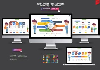 彩色微立体风商务图形PPT模板 - 顶尖PPT