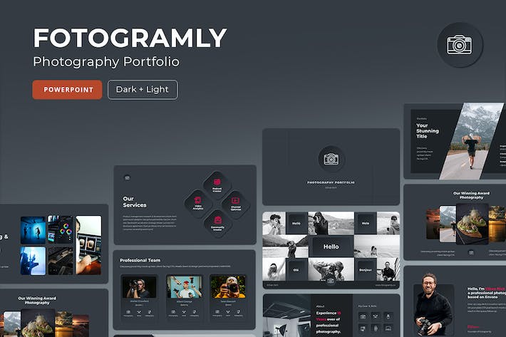 户外徒步旅行摄影景点旅游运动PPT模板 - 顶尖PPT