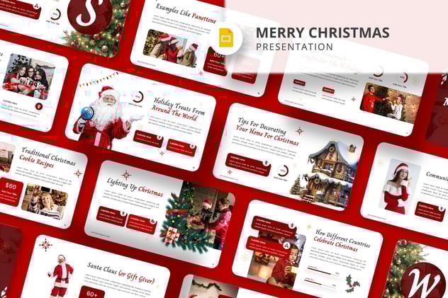 圣诞快乐商业活动策划PPT模板 - 顶尖PPT