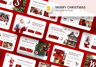 圣诞快乐商业活动策划PPT模板 - 顶尖PPT