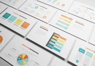 营销信息图形图表PPT模板 - 顶尖PPT