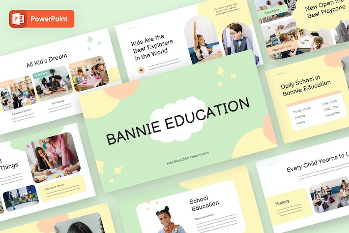 儿童早教培训课程学习PPT模板 - 顶尖PPT