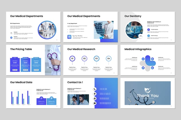 医学研究报告医疗机构介绍项目汇报keynote模板 - 顶尖PPT