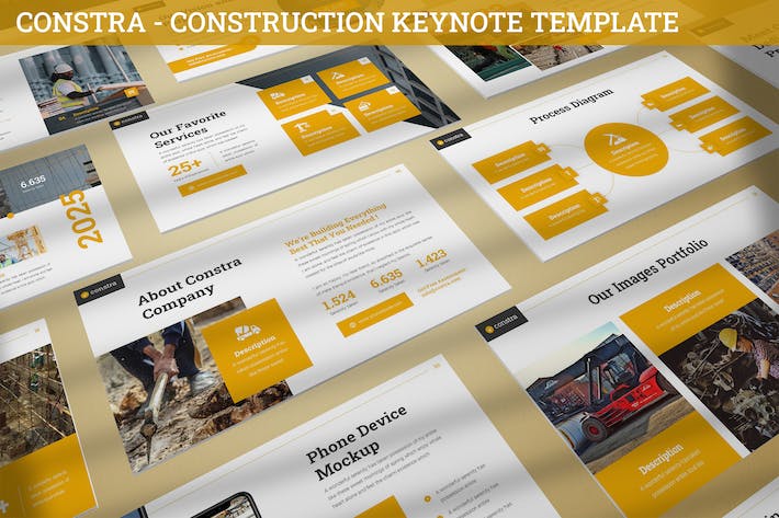 建筑工程施工keynote模板 - 顶尖PPT