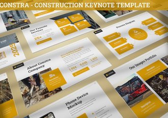 建筑工程施工keynote模板 - 顶尖PPT