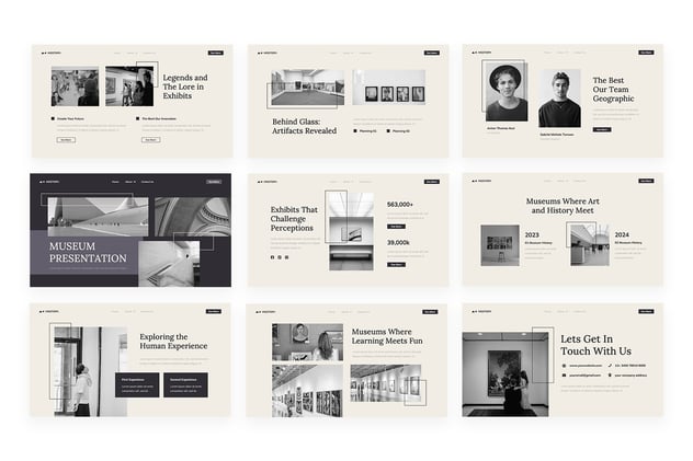 博物馆介绍展示keynote模板 - 顶尖PPT