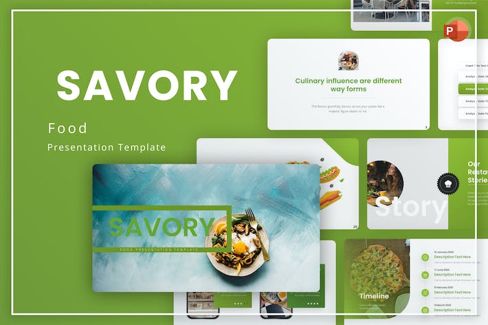 美味食品健康饮食PPT模板 - 顶尖PPT