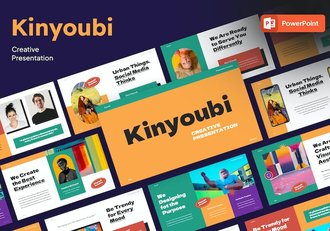 多彩创意贴纸幻灯片PPT模板 - 顶尖PPT