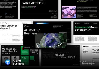 初创人工智能大模型keynote模板 - 顶尖PPT