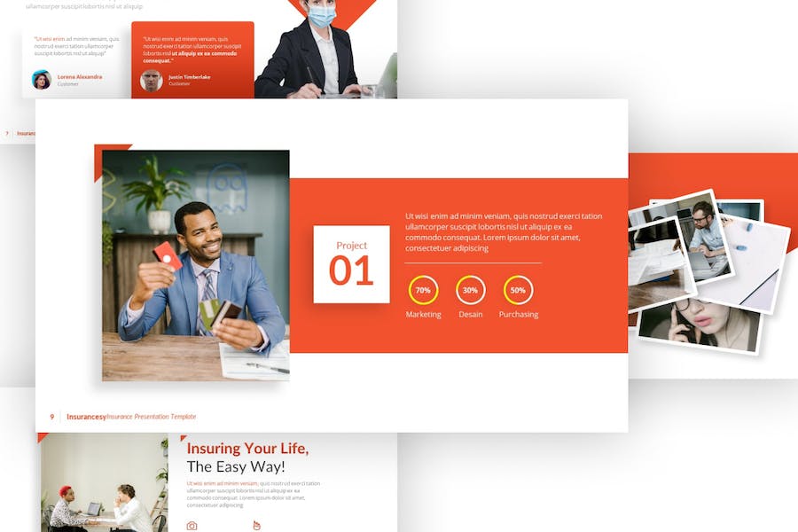 保险公司业务展示推广keynote模板 - 顶尖PPT