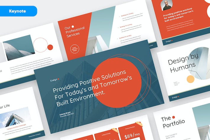 欧美建筑设计与工程商务Keynote模板 - 顶尖PPT