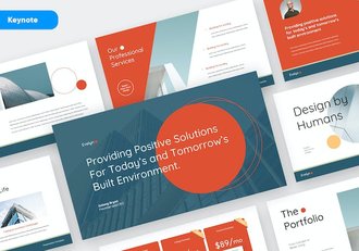 欧美建筑设计与工程商务Keynote模板 - 顶尖PPT