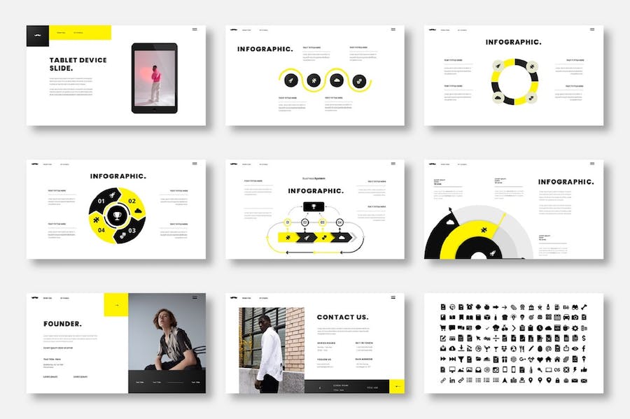 现代商务企业形象展示PPT模板 - 顶尖PPT