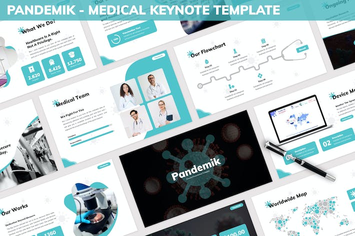 医疗健康知识演讲Keynote模板 - 顶尖PPT