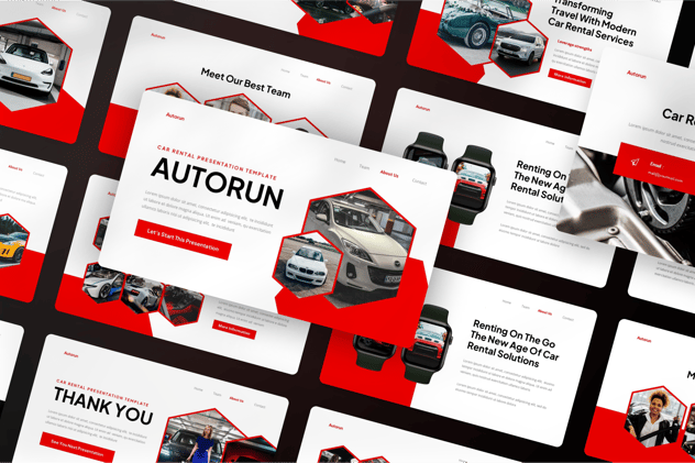 汽车租赁keynote模板 - 顶尖PPT