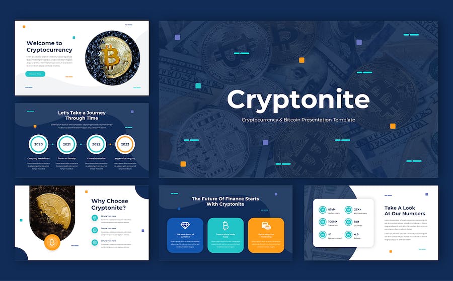 加密软件虚拟加密货币网络科技主题PPT模板 - 顶尖PPT