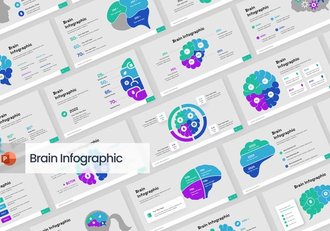 思维脑力激荡创意信息图形PPT模板 - 顶尖PPT