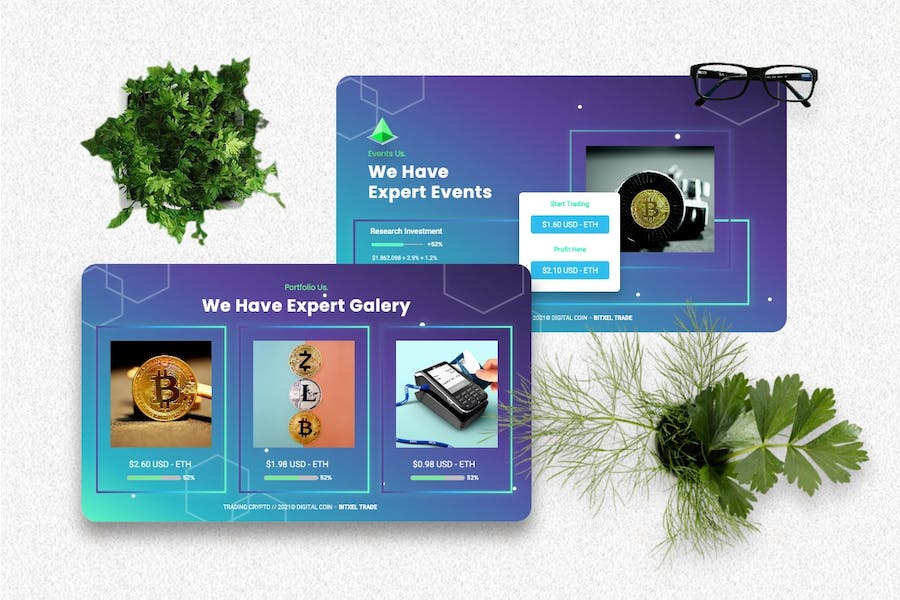 加密货币区块链数字货币Keynote模板 - 顶尖PPT