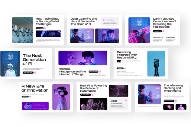 人工智能 主题PPT模板 - 顶尖PPT