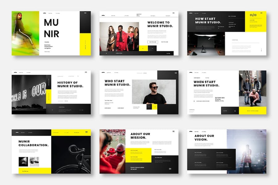 现代商务企业形象展示PPT模板 - 顶尖PPT