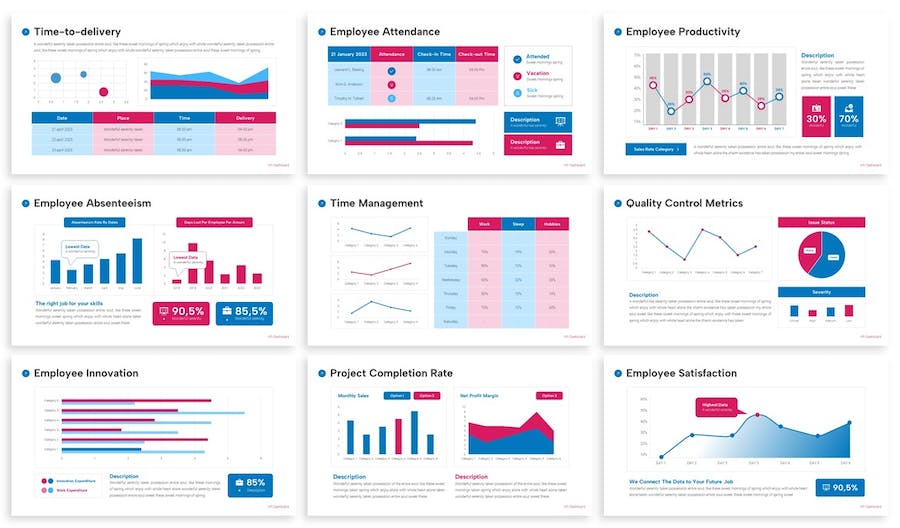 员工KPI绩效考核PPT模板 - 顶尖PPT