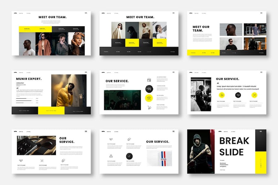 现代商务企业形象展示PPT模板 - 顶尖PPT