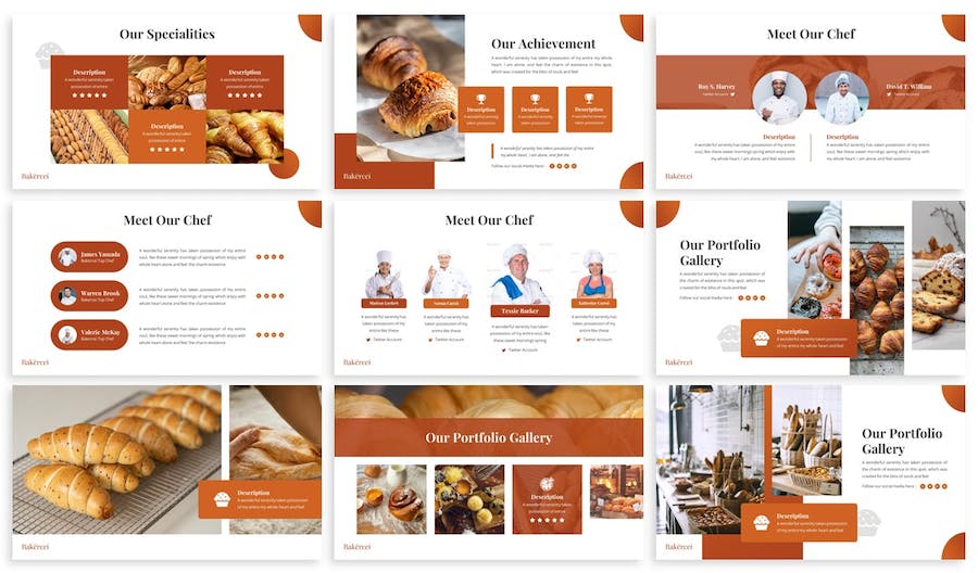 面包店keynote模板 - 顶尖PPT