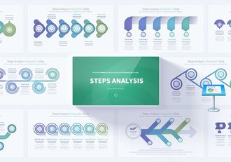 步骤流程分析图形keynote模板 - 顶尖PPT