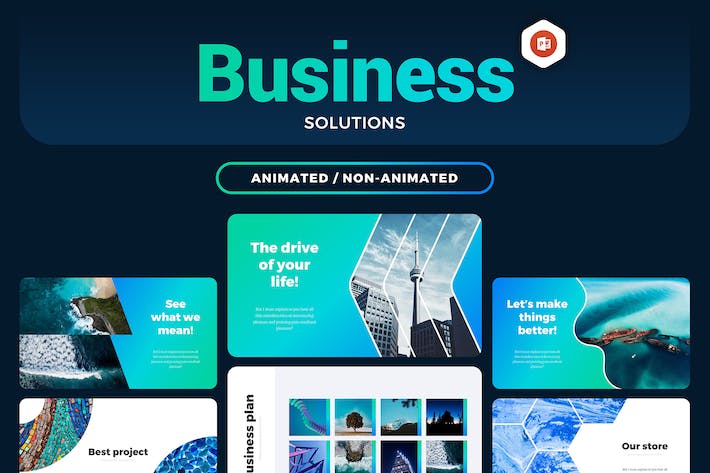 创意精美业务合作解决方案商业计划企业展示项目合作多用途PPT模板 - 顶尖PPT