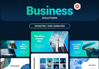 创意精美业务合作解决方案商业计划企业展示项目合作多用途PPT模板 - 顶尖PPT