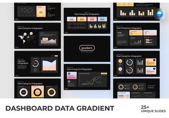 仪表板数据图形展示keynote模板 - 顶尖PPT