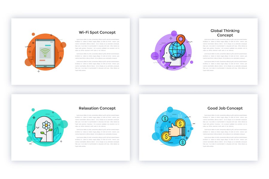 创意动画概念设计展示PPT模板 - 顶尖PPT