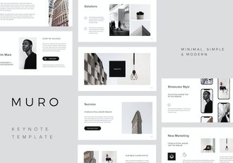 极简风格商务展示Keynote模板 - 顶尖PPT