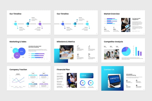 商业计划书创业融资方案Keynote模板 - 顶尖PPT