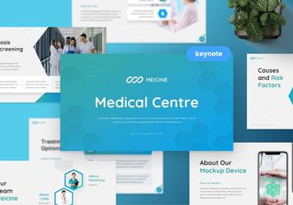 医疗健康医学研究报告Keynote模板 - 顶尖PPT