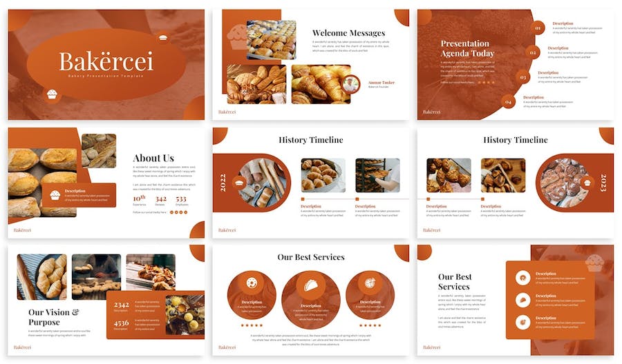 面包店keynote模板 - 顶尖PPT